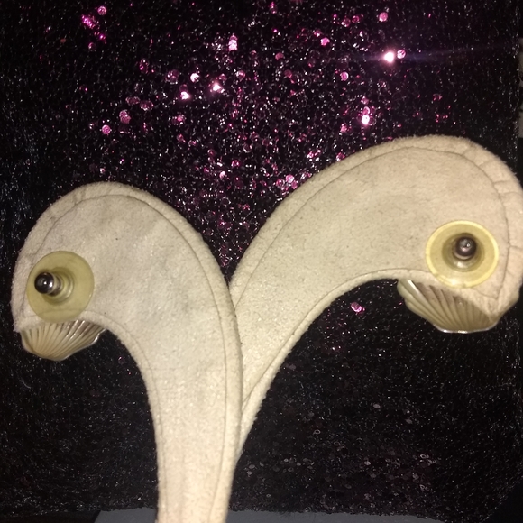 VINTAGE!/ STERLING SEASHELL POST EARRINGS β€οΈ - Picture 8 of 14